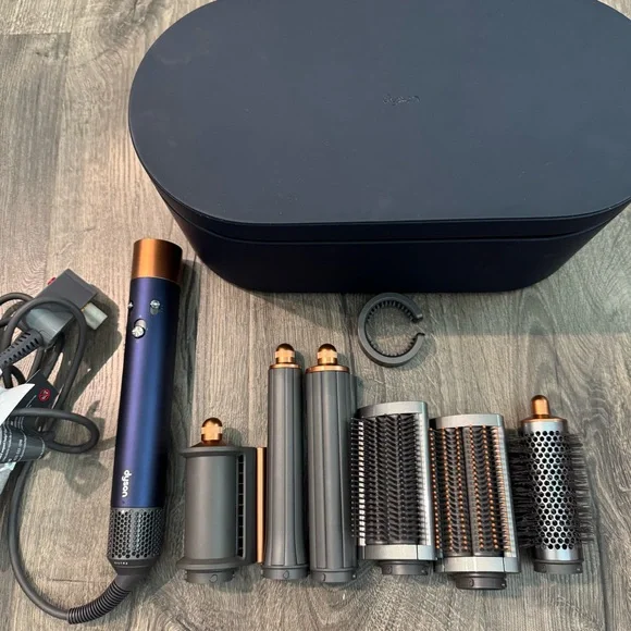 Dyson airwrap Blue and Copper Hair Styling Set long compete set multi styler - Picture 1 of 16
